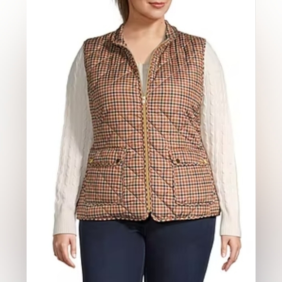 St. John's Bay Women's Tall Quilted Vest Size XXLT - Picture 3 of 11